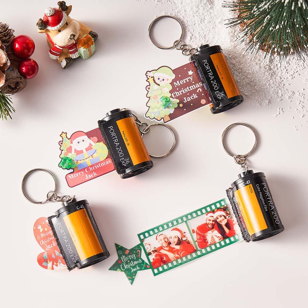 Love Story Photo Camera Keychain Love Pocket Film Roll Keychain