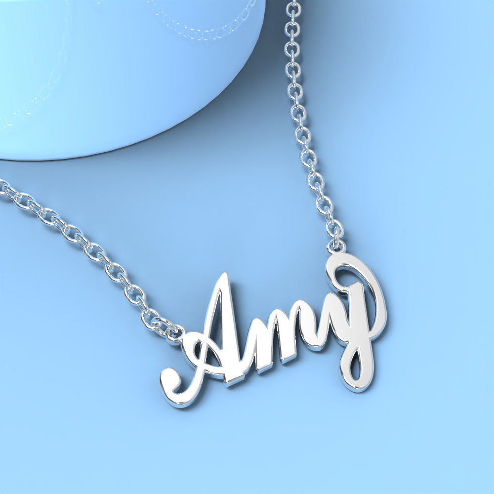 Amy name store necklace