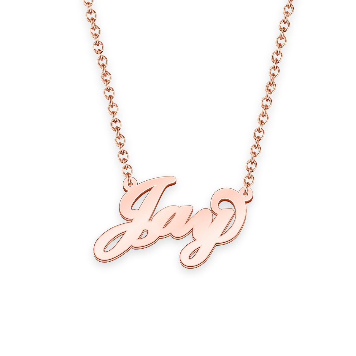 Jay shop name necklace