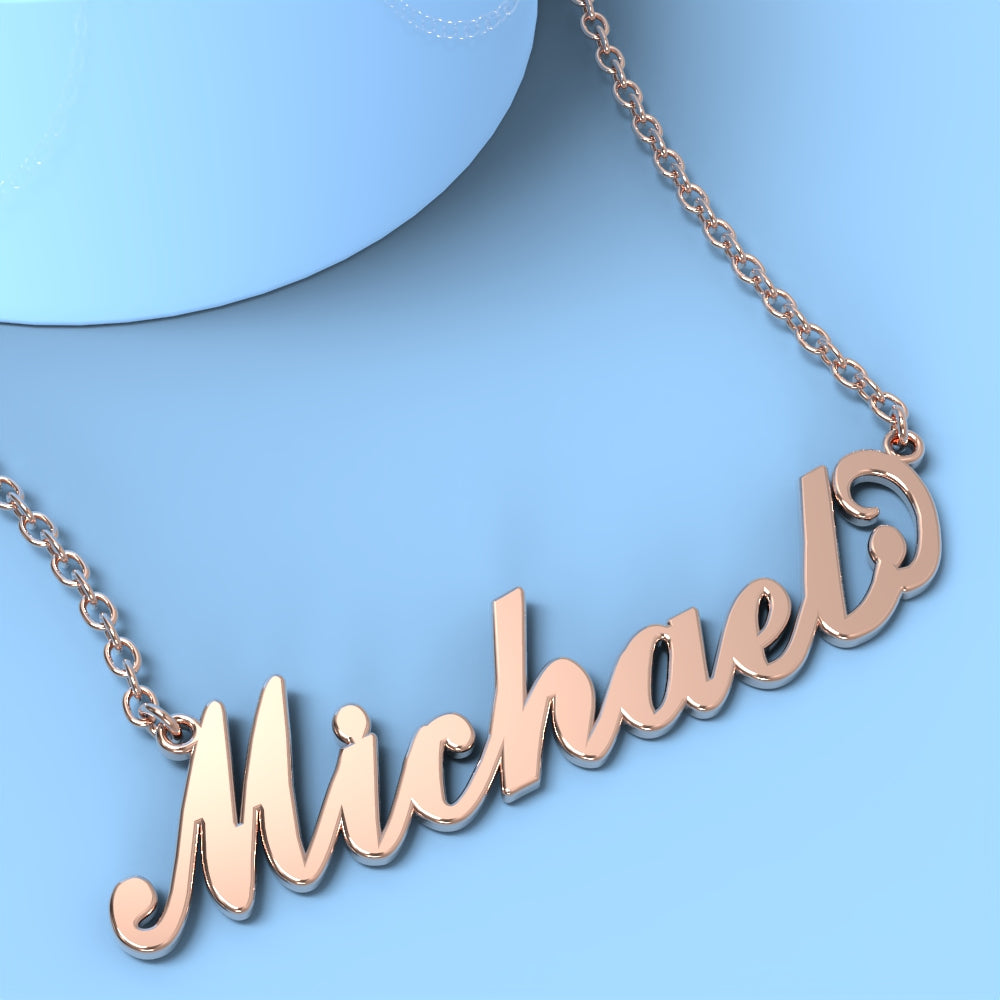 Michael name shop necklace