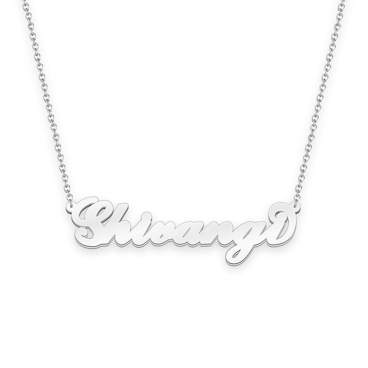 Multiple Link Chain Name Necklace Personalized Gold Silver -  Israel